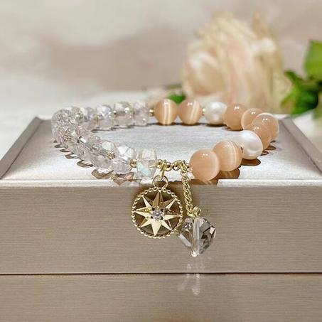 Bracelet à breloques en cristal tchèque