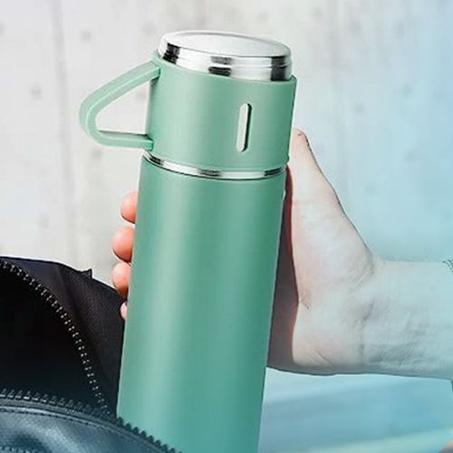حافظة حرارية (ترمس) مع اكواب مرافقة
