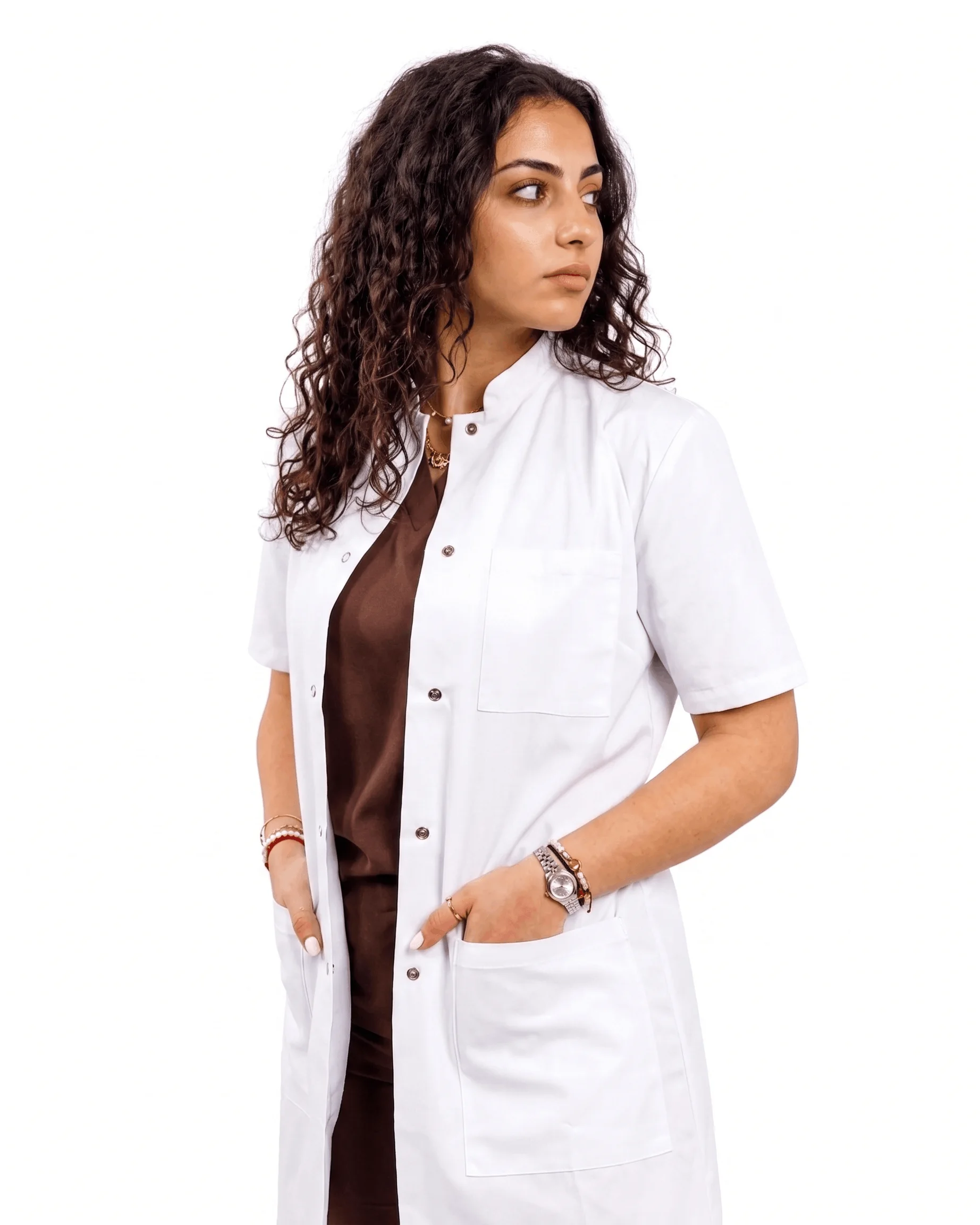 BLOUSE FEMME MANCHES COURTES