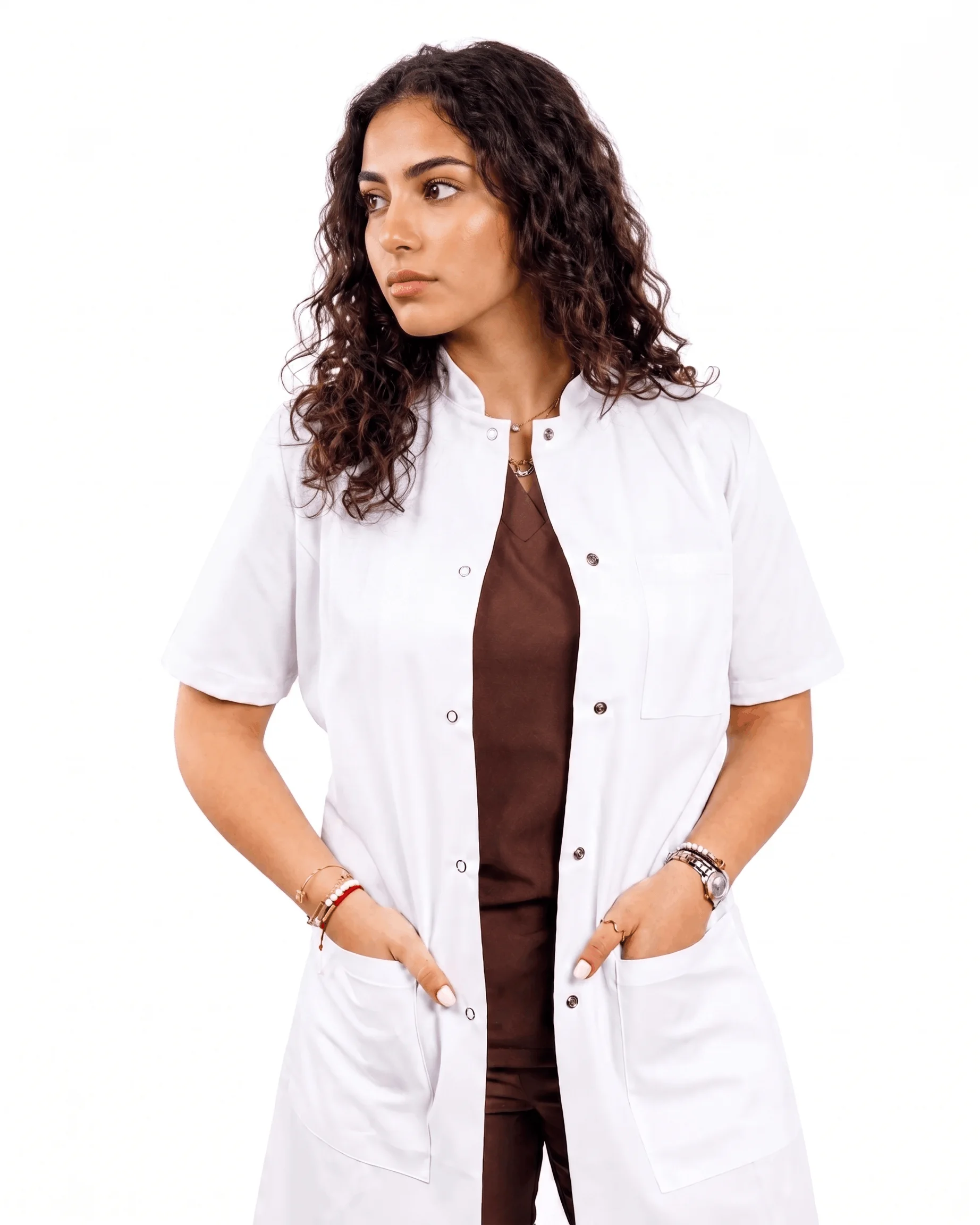 BLOUSE FEMME MANCHES COURTES