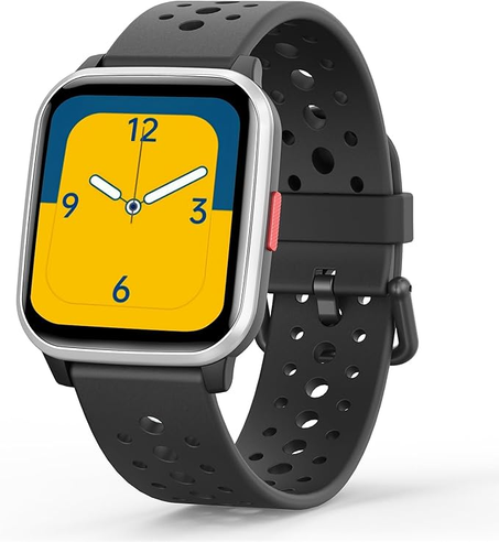 ساعة ذكية للأطفال من دي ام جي، من عمر 4-16 سنة مع وضع النوم و20 رياضي و5 ألعاب وعداد خطوات وهدية عيد ميلاد للأولاد والبنات أسود