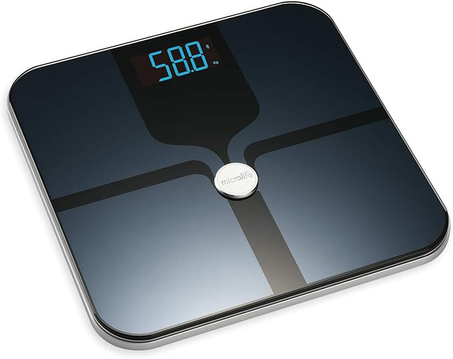 ميزان شخصي إلكتروني شفاف من مايكرو لايف - عبوة من قطعة واحدة