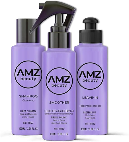 مجموعة مضاد للتجعد من امز بيوتي، 100 مل، للشعر تجعيد