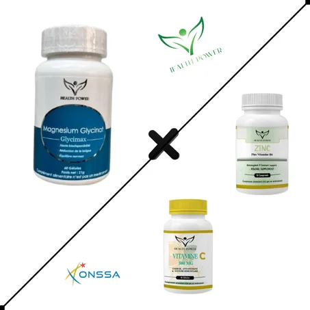 PACK : Magnésium Glycinate + Vitamine  C + Zinc