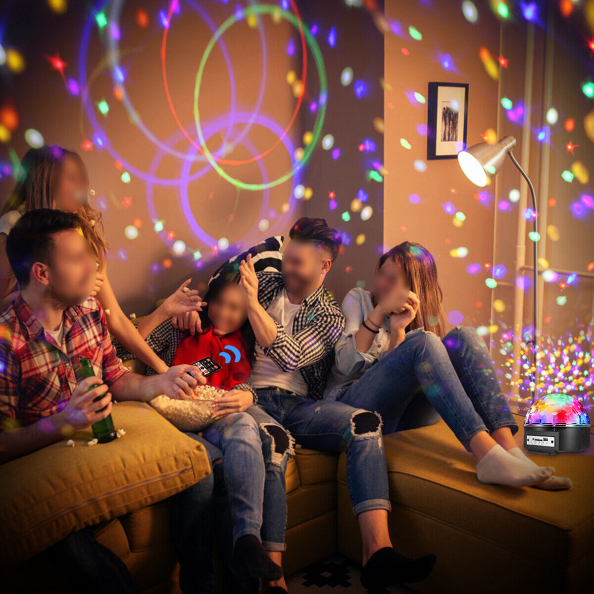TG- Led Crystal Magic Ball Light Bluetooth Music