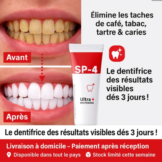 Dentifrice probiotique pour blanchir, éclaircir et éliminer les taches des dents