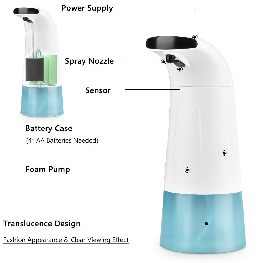 distributeur automatique de savon liquide et de désinfectant à capteur