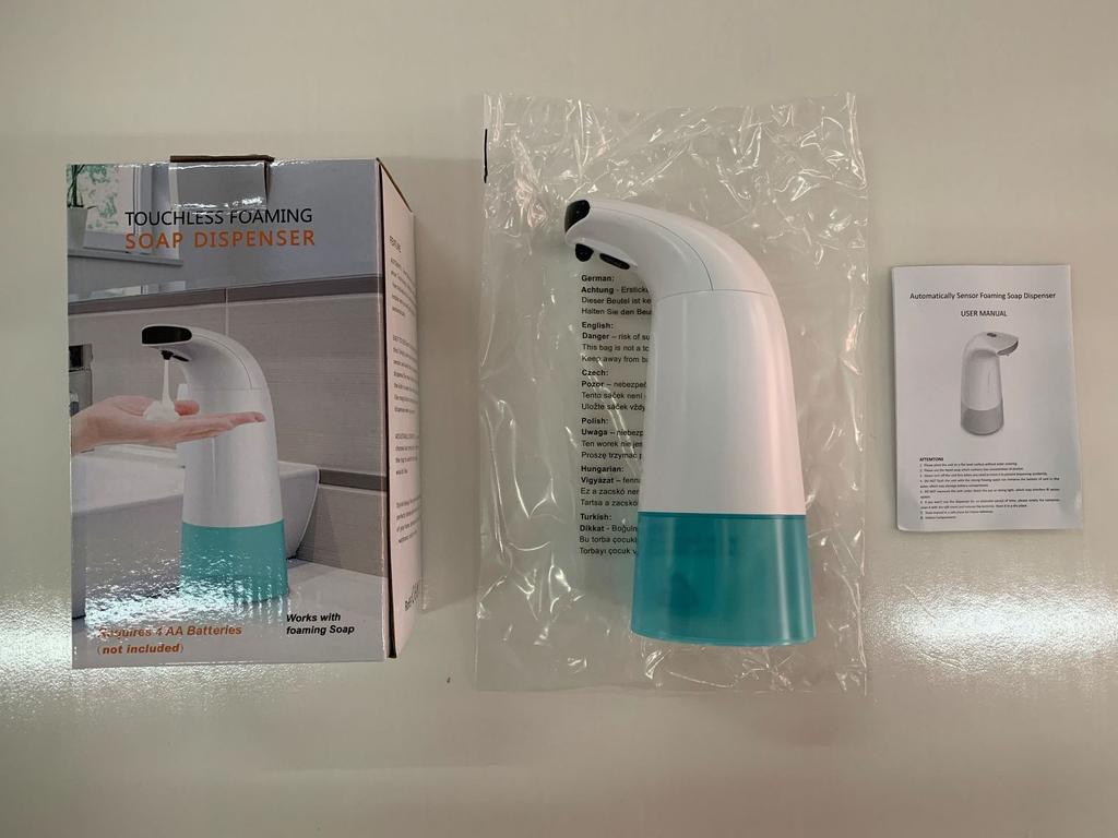 distributeur automatique de savon liquide et de désinfectant à capteur
