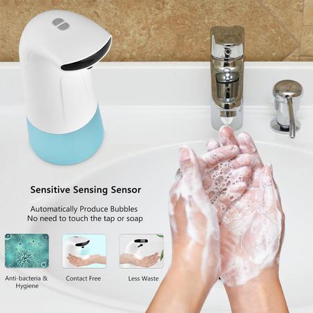distributeur automatique de savon liquide et de désinfectant à capteur