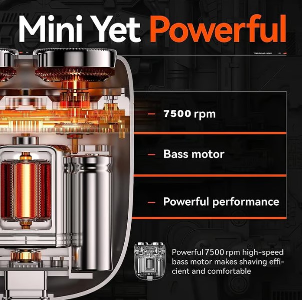 Mini rasoir électrique : la puissance dans votre poche