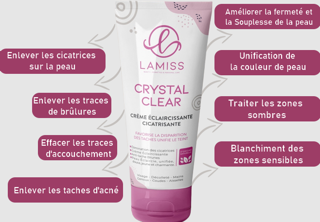 BF - Lamiss Crystal Clear Creme  🎁 Lorsque vous achetez, vous en recevrez 2 gratuits 🛍️