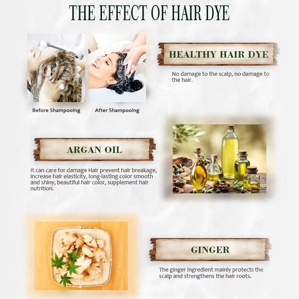 BLACK HAIR DISAAR Coloration rapide pour cheveux pour femmes et hommes