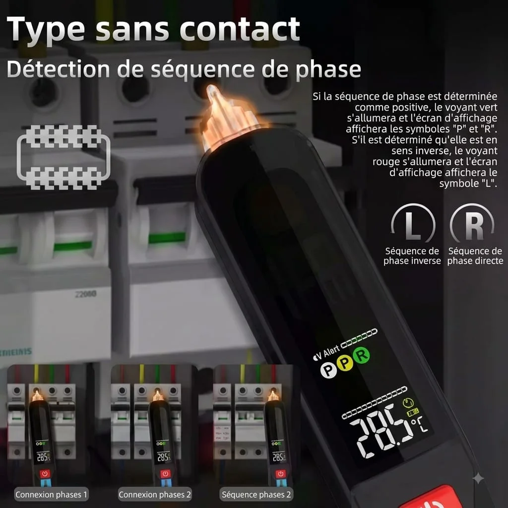 Testeur de tension et NCV 2-en-1