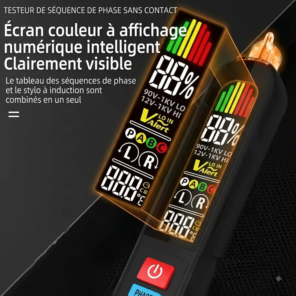 Testeur de tension et NCV 2-en-1