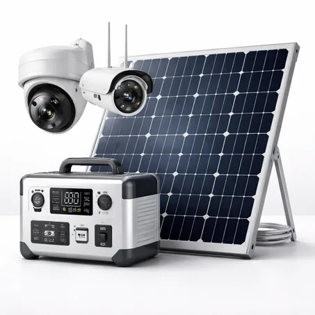 الكاميرات والطاقة الشمسية