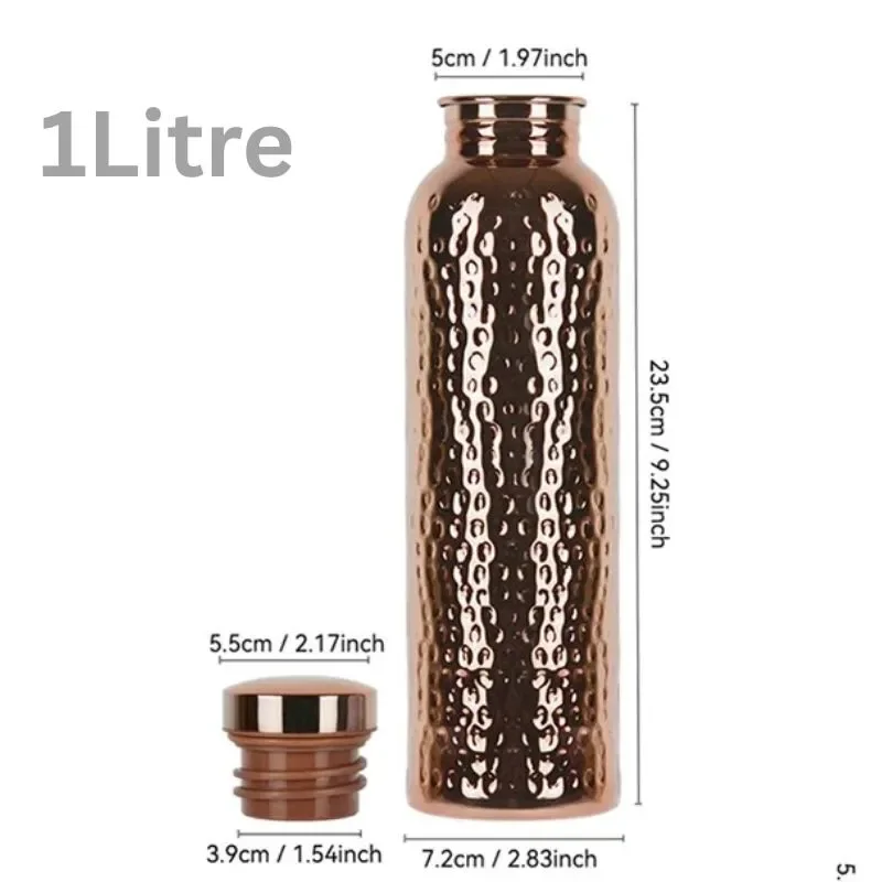 قنينة عصرية وصحية من النحاس الاحمر