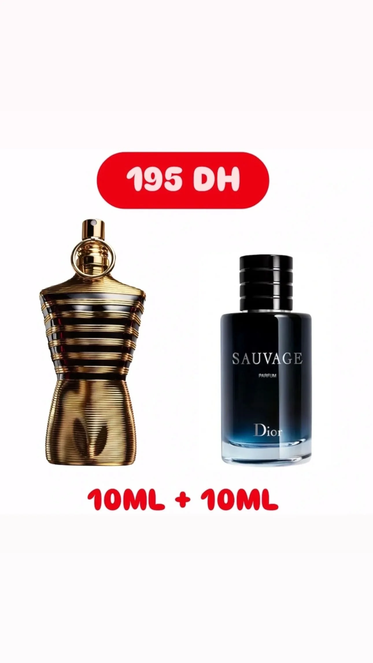 10ml jpg le male elixir+10ml sauvage le parfum