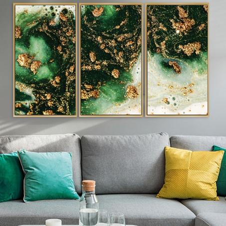 Tableau Moderne : Mythique Vert