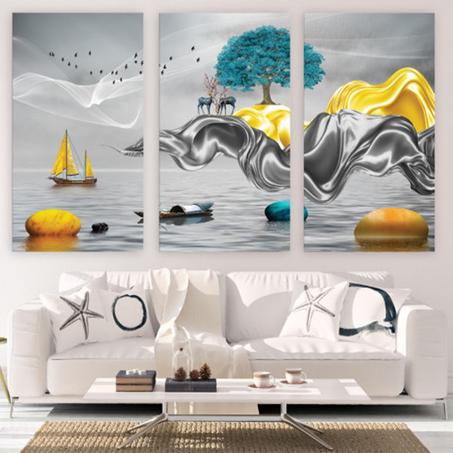 Tableau Moderne : Blanc Mer