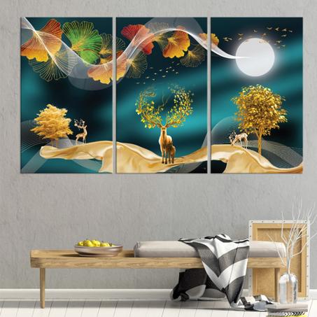 Tableau Moderne : Forêt Verte