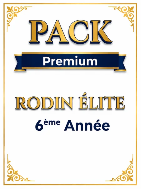 Pack Premium - Rodin Élite - 6ème Année