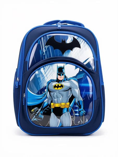 Sac à dos scolaire garçon bleu Batman – cartable enfant résistant pour l’école