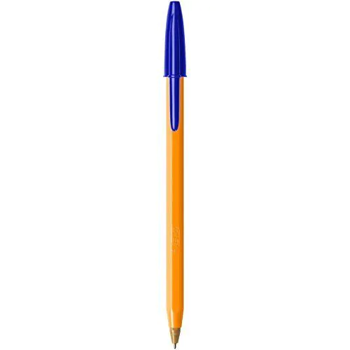 BIC Orange Original Fine Ballpoint Pens Fine Point 0.8 mm – Blue Box of 20
