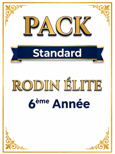 Pack Standard - Rodin Élite - 6ème Année