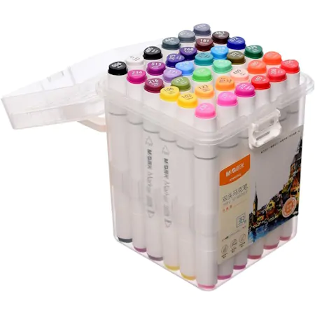 MARQUEUR DOUBLE POINTE M&G – 36 COULEURS AMPV09D7