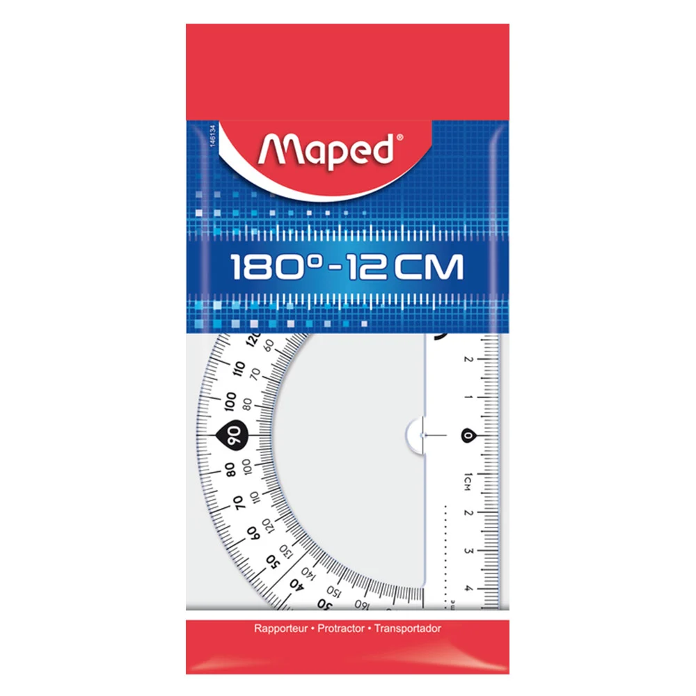 Rapporteur 180°-12 cm Esentials Réf 146134 Maped
