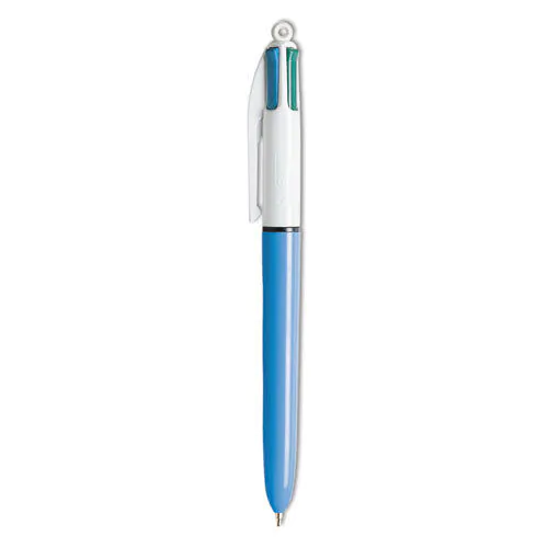 4-Color Multi-Function Ballpoint Pen,Retractable,Medium 1 mm,Black/Blue/Green/Re