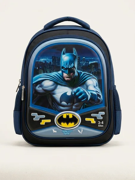 Sac à dos scolaire garçon bleu Batman