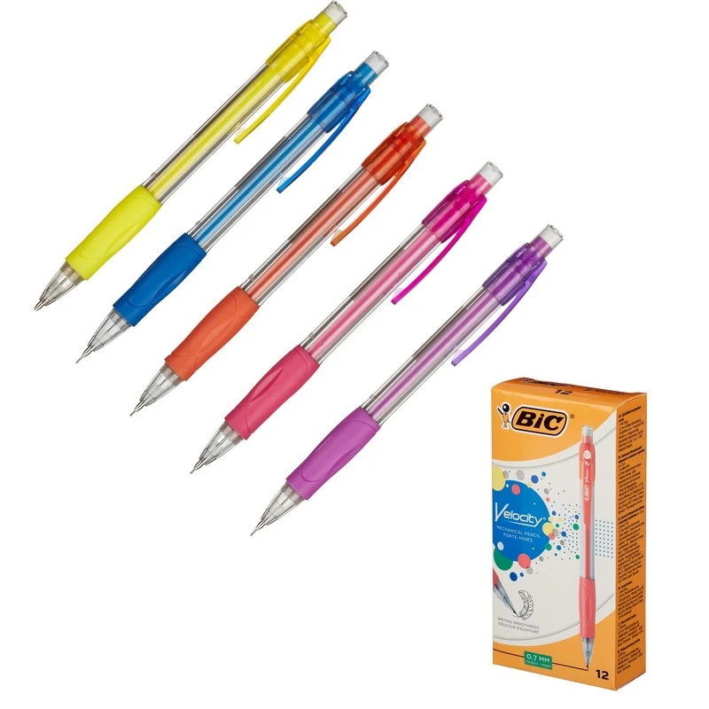 CRAYON MÉCANIQUE BIC VELOCITY 0,7MM COULEUR ASSORTIE FRANCE STR