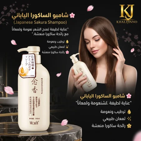 شامبو الساكورا الياباني  (Japanese Sakura Shampoo)