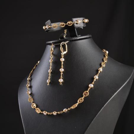 Parure Grains de café perlés  ✨💎