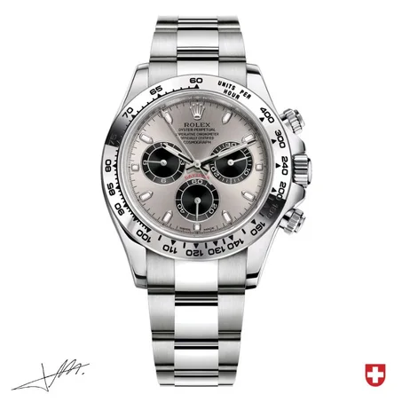 ROLEX DAYTONA White Gold 116509 Cosmograph 40mm Silver Dial