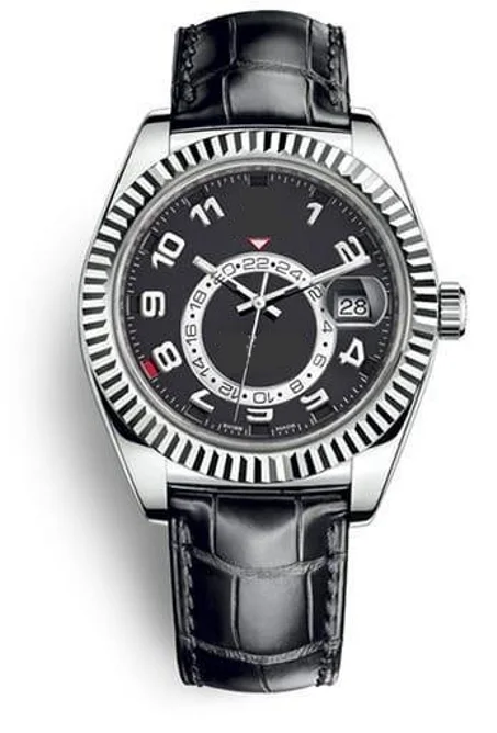 Men's watch SKY luxury watch DWELLER black dyal leather strap