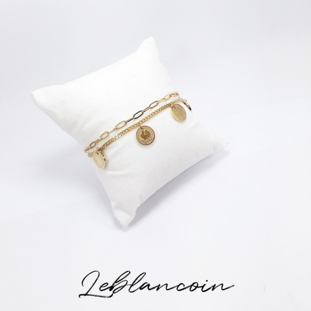 Double Chaine Gourmette Louiza