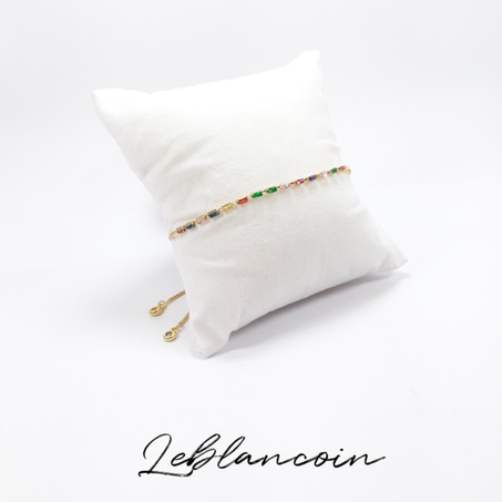 Bracelet Chaine Doré Multicolore