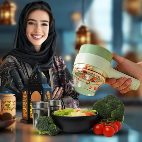 قطّاعة الخضروات 4 في 1 من دينكس – راحتك بالمطبخ تبدأ من هنا!