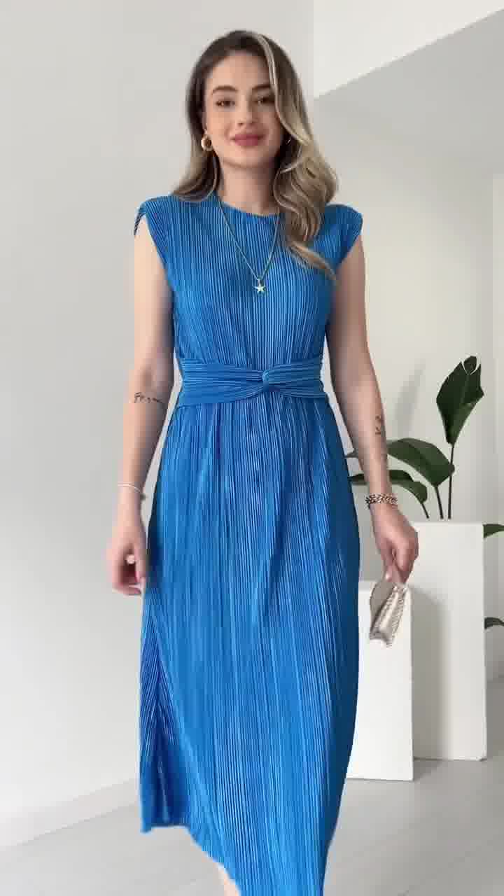 Robe plissée à la taille Danielle