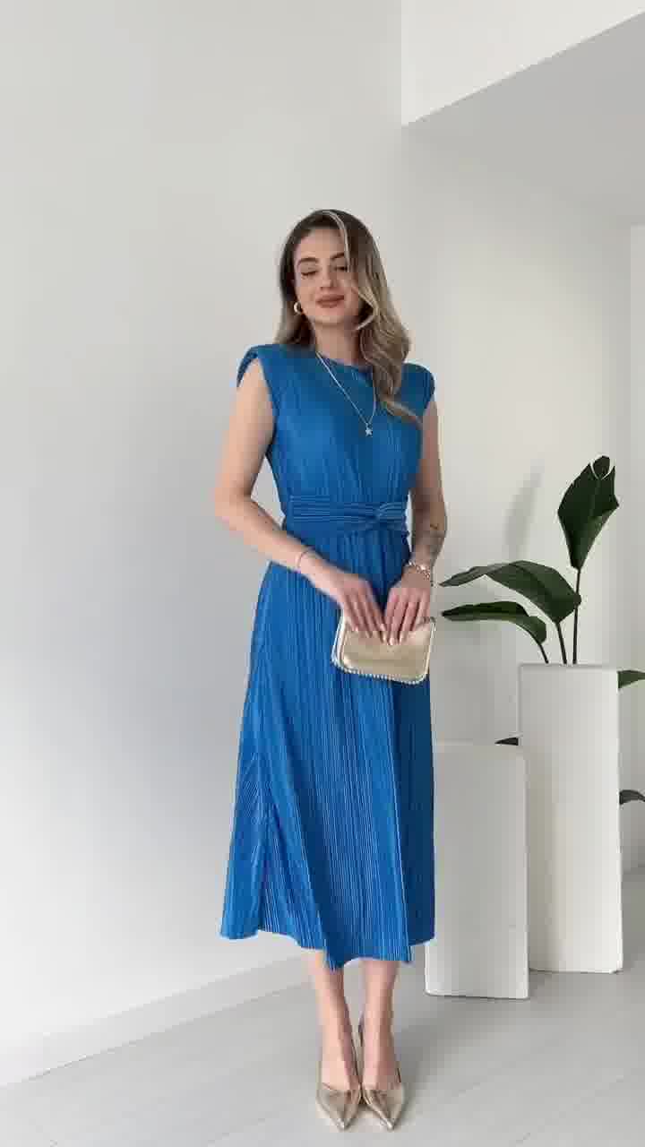 Robe plissée à la taille Danielle