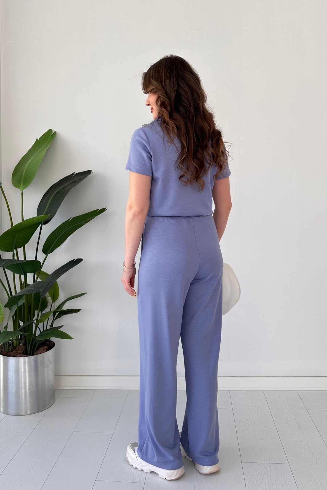 Costume en modal à col polo