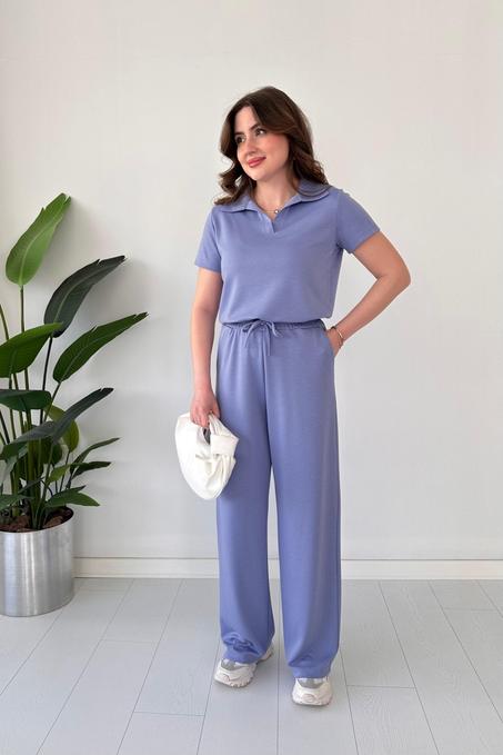 Costume en modal à col polo