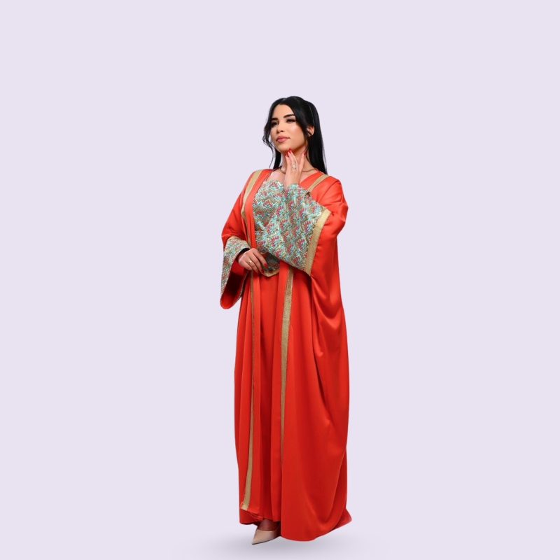 Abaya Dress orange