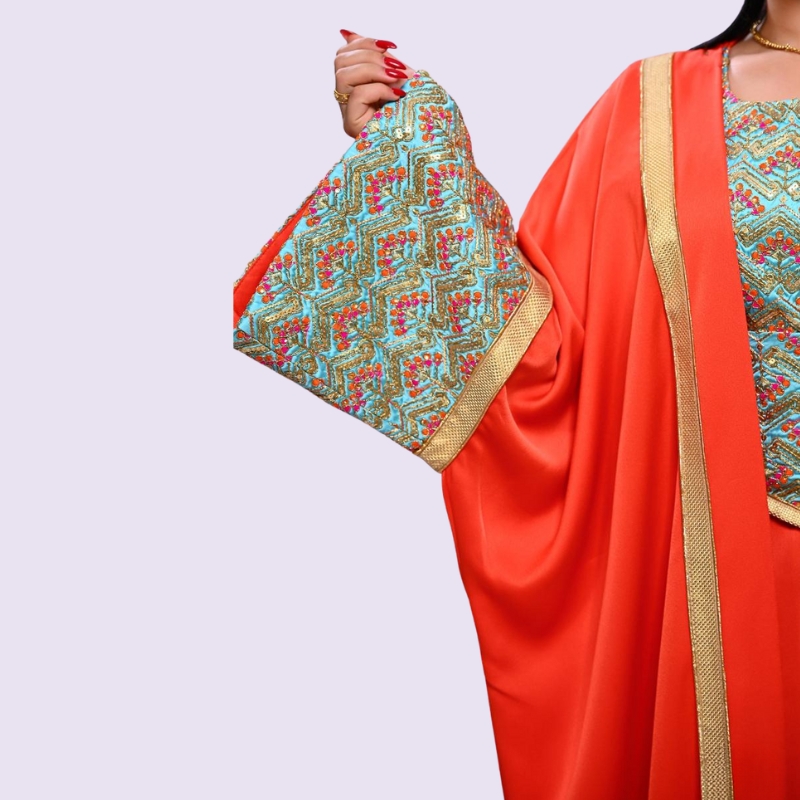 Abaya Dress orange