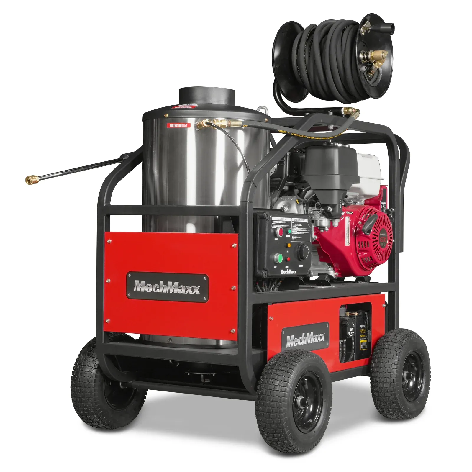 4000 PSI 4 GPM HONDA E-Start Engine Hot Water Pressure Washer with Hose Reel, HPW40H