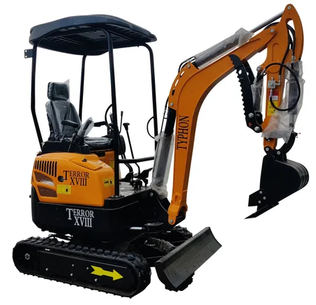 TYPHON Terror XVIII Mini Excavator – 4000lbs Digger with 0.03 Cbm Bucket for Construction