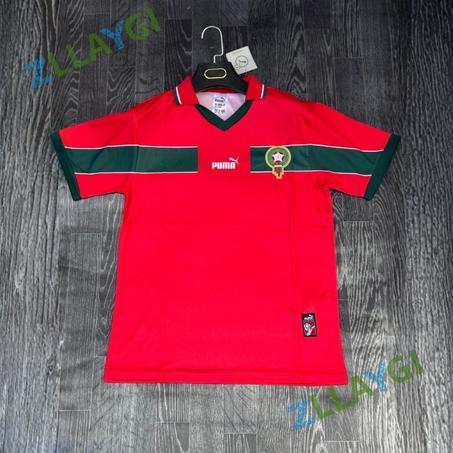 قميص نوستالجيا 1998: استرجع ملحمة مونديال فرنسا (نسخة طبق الأصل) الأحمر أو الأخضر