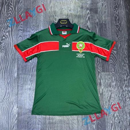 قميص نوستالجيا 1998: استرجع ملحمة مونديال فرنسا (نسخة طبق الأصل)  الأخضر